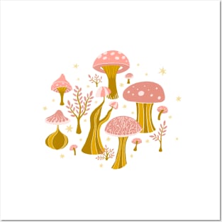 magic mushroom sticker Posters and Art